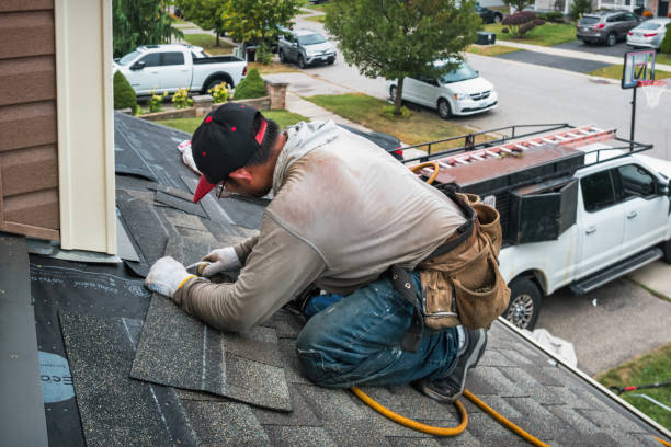 Professional Flat Roof Repair technician working in Corinne, WV